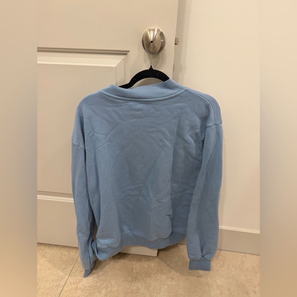 Parke L/XL Blue Maggie And Emma Collab Mockneck Sweatshirt. πβ‘οΈ - Picture 2 of 4